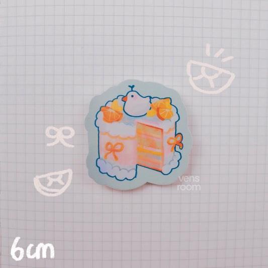 duck lemon cake sticker