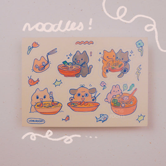 noodles sticker sheet